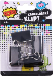 Kancelejas klipši 32 mm, komplekts 4 gab.