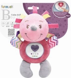 Interactive plush hedgehog with light and melodies