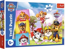 Puzle 100 gabali – Nebaidīgās meitenes – PAW PATROL – Trefl