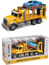 2-in-1 Tow Truck with Adjustable Lights and Sounds