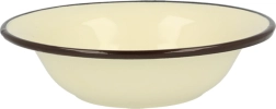 Silesia Rybnik enamel bowl 7.45 L, cream