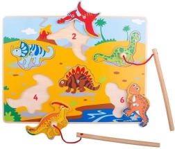 Bigjigs Toys koka spēle dinozauru ķeršanai