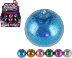 Antistresa spiežamais gēla bumbiņš mirdzošās, tumsā spīdošās krāsās