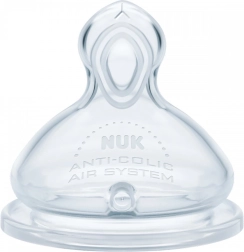 NUK First Choice+ Flow Control uzgalis – knupītis 6+ mēneši, 2 gab.