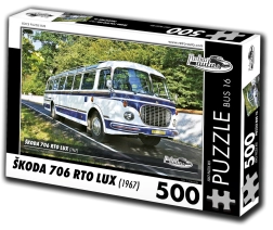 Puzle RETRO-AUTA Škoda 706 RTO LUX autobuss, 500 gabaliņi