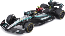 Bburago F1 Mercedes-AMG F1 W15 modelis 1:43 ar braucēju vitrīnā