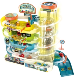 Daudzstāvu garāža ar liftu 6 automašīnām ar gaismas un skaņas efektiem