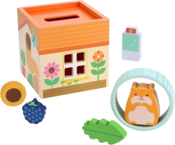 Petit Collage kāmīša Huga mājiņa – koka mini komplekts