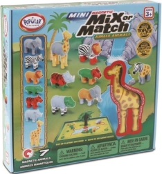 Malblo Magnetic Mini – džungļas dzīvnieki, magnētiskais konstruktors bērniem