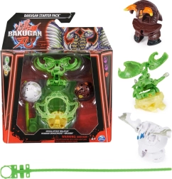 Bakugan Starter Pack – sākuma komplekts ar 3 Special Attack figūrām Nillious, Titanium Dragonoid un Bruiser