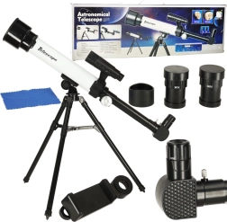 Bērnu astronomiskais teleskops ar statīvu un kompasu
