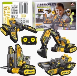 4 vienā komplekts Mazie tālvadāmie celtniecības mehānismi, 176 detaļas