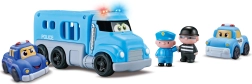 Policijas automašīnas ar efektiem – komplekts 4 gab.