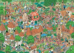 Puzzle JUMBO Jan van Haasteren Pasaku mežs 1000 gabalu