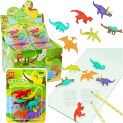 Dzēšgumiju komplekts dinozauru formā – 6 gab.