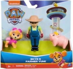 Paw Patrol figūriņu komplekts Skye un zemniece Yumi ar sivēntiņu