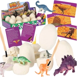 Archaeology set dinosaur eggs – excavations with figurines, 12 eggs
