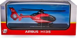 Rescue firefighters' helicopter airbus ec135 1:100 die-cast model