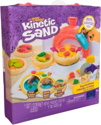 Kinetic Sand picas komplekts SquishPizza – radošs komplekts ar “krāsni” un instrumentiem