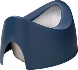 Divpusējs ergonomisks bērnu podiņš ar izliešanas snīpi Teggi, zils