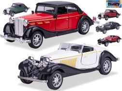 Vēsturiskas automašīnas metāla modelis 1:36 ar atpakaļgaitu, 11,5 cm
