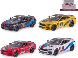 Metāla BMW M8 Competition Coupé automašīnas modelis 1:38 ar pull-back piedziņu