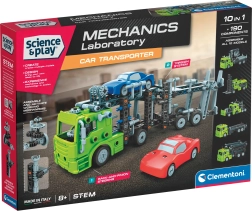 Clementoni Science & Play mehānikas laboratorija – automašīnu pārvadātājs 10 vienā