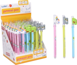 Dzēšamā pildspalva ar dzīvnieciņu motīviem 0,5 mm