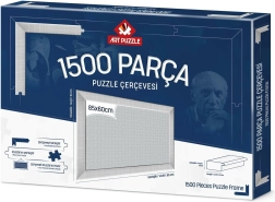 Balts puzzle rāmis 85x60 cm