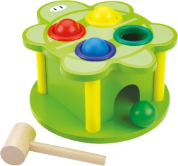 Bino dauzāmā rotaļlieta bruņurupucis – koka motorikas rotaļlieta