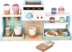Koka saldējuma un kafejnīcas komplekts bērniem