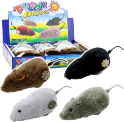 Uztināma mīksta plīša pele rotaļlieta bērniem un kaķiem