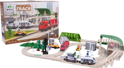 City Train Set with Lights and Sounds, 80 Pieces