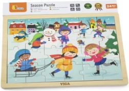 Koka puzle ziema 24 gabali