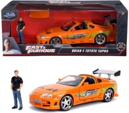 Ātri un bez žēlastības Toyota Supra 1995 1:24 ar Briana O’Konera figūriņu