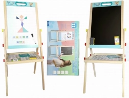 Koka divpusējā tāfele 85 cm ar piederumiem