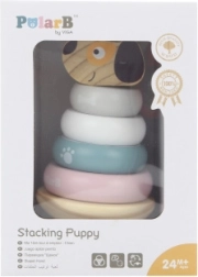 Wooden Stacking Pyramid Dog POLARB