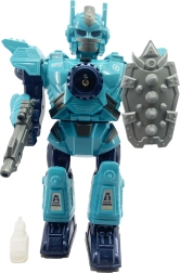 Robots MECHA ar tvaika efektu, gaismām un skaņām 32 cm – zils