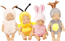 Baby in animal-themed outfit