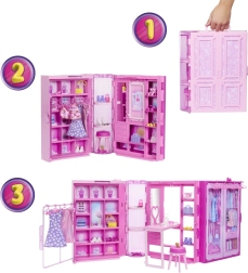 Barbie sapņu garderobe 3.0 ar lelli