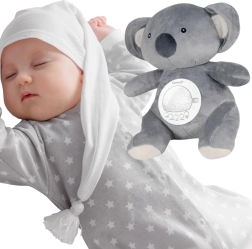 Plīša koala ar projektoru un nomierinošām melodijām WOOPIE
