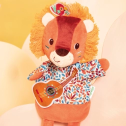 Lilliputiens lauvas Džeka plīša lelle teātra lelle