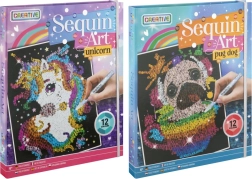 Attēlu veidošana pēc cipariem – vienradzis vai sunītis, 20 × 25 cm