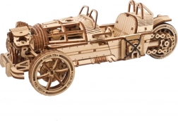 Ugears koka mehānisks 3D būvējamais komplekts – trīsritenis UGR-S