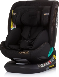 Chipolino autokrēsliņš Supreme i-Size 40–150 cm Isofix 360 – Obsidian