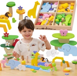 Viga Wooden Set Tropical Stories, 55 Pieces