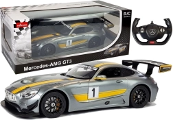 R/C auto Mercedes-AMG GT3 Rastar 1:14 pelēks ar tālvadības pulti