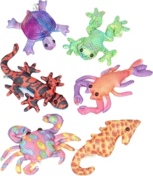Ar smiltīm pildīti jūras plīša dzīvnieciņi Sealife Sandimals