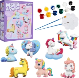 Woopie radošā komplekts ģipša atliejumi un krāsošana – vienradži