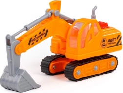 Tracked excavator 20 cm without drive – durable plastic construction toy
